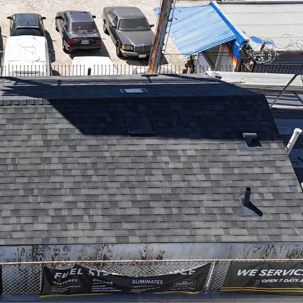 small business new commercial roof installation from Alma Roofing