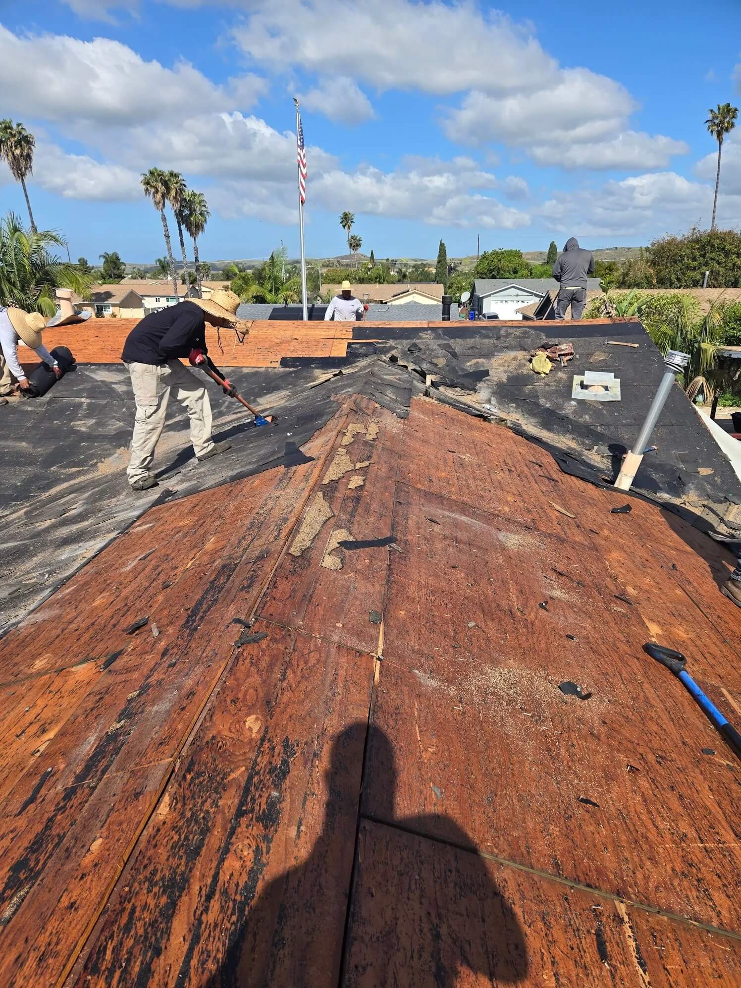 san diego residential roof progress